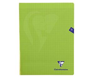 Clairefontaine 353361C Lot 10 Cahiers Agrafés 24x32 96p Grands Carreaux