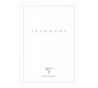 Triomphe GOLD carnet piqûre textile A5 96 pages uni papier blanc 90 g - Blanc
