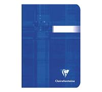 Clairefontaine 3646C Lot de 10 Carnets Agrafés - A6 10,5x14,8 cm - 96 Pages Lignées - Papier Blanc 90 g - Couverture Carte Pelliculée - Couleurs Aléatoires