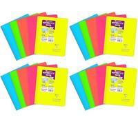 Clairefontaine 366623C Un Carnet à Spirale Koverbook Neon - A5 14,8x21 cm - 160 Pages Petits Carreaux - Papier Blanc 90 g - Couverture Polypro Opaque - Couleur Aléatoire (Lot de 4)
