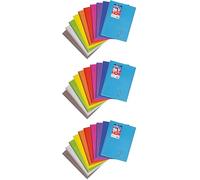 Clairefontaine 376401C Un Cahier à Spirale Koverbook - A4 21x29,7 cm - 160 Pages Grands Carreaux - Papier Blanc 90 g - Couverture Polypro Couleur Aléatoire (Lot de 3)