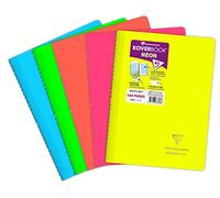 Cahier reliure intégrale enveloppante Koverbook Neon A4 160 pages ligné couverture polypropylène opaque - Assortis