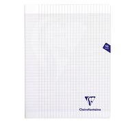 Clairefontaine 393361C Cahier Agrafé Incolore 24x32 96p Grands Carreaux