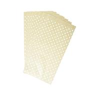 Clairefontaine 394107C - Un Sachet De 50 Pochettes Kraft - 16x30+5cm - Motif : Étoiles - Idéal Pour : Confiseries, Bonbons, Cupcakes, Livre, Bijoux, Emballage Cadeaux, Pochette cadeau Kraft