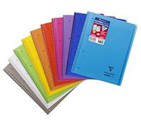 Cahier reliure intégrale enveloppante Koverbook A4+ 160 pages grands carreaux détachables perforé 4 trous couverture polypropylène t ransparent - Assortis