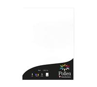 Clairefontaine 4239C - Étui de 50 Feuilles - Format A4 (21x29,7cm) - 120g/m² - Coloris Blanc - Papier d'Invitation Evènements et Correspondance - Gamme Pollen - Papier Premium Lisse