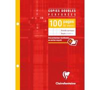 Clairefontaine 4421C - Étui Copies Doubles Perforées 17x22cm 100p GC 90g