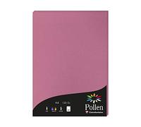 Clairefontaine 44281C - Étui de 50 Feuilles - Format A4 (21x29,7cm) - 120g/m² - Coloris Rose Hortensia - Papier d'Invitation Evènements et Correspondance - Gamme Pollen - Papier Premium Lisse