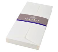 25 enveloppes DL (110x220mm)Vergé doublées adhésives - Blanc