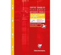 Clairefontaine 4729Cpack Lot 10 étuis copies doubles déficients visuels A4