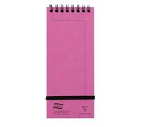 Clairefontaine 482/1112Z Un Bloc Shopping à Spirale en-Tête Listmaker Europa Fuchsia - 7,6x18 cm - 120 Pages Lignées - Papier Blanc 90 g - Couverture Carte Lustrée