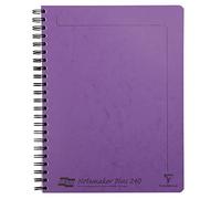 Clairefontaine 482/1131Z Un Cahier à Spirale Notemakers Europa Lilas - A4+ 22,5x29,7 cm - 240 Pages Détachables Lignées avec Marge Perforées 4 Trous - Papier Blanc 90 g - Couverture Carte Lustrée