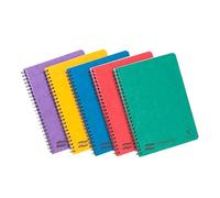 Notemaker Europa cahier reliure intégrale A5 120 pages détachables ligné - Assortiment A