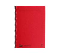 Clairefontaine 4868Z Un Cahier à Spirale Notemakers Europa Rouge - A4 21x29,7 cm - 120 Pages Détachables Lignées - Papier Blanc 90 g - Couverture Carte Lustrée