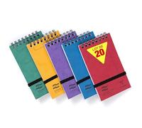 Minor Pad Europa bloc reliure intégrale en-tête 7,6x12cm 120 pages détachables ligné Couleur aléatoire - Assortiment A