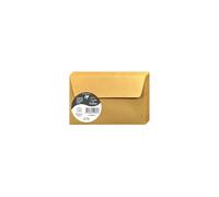 Clairefontaine 50081C - Paquet de 20 Enveloppes Auto-Adhésives - Format 9x14cm - 120g/m² - Coloris Or - Invitation Evènements et Correspondance - Gamme Pollen - Papier Premium Lisse