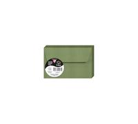 Clairefontaine 5071C - Un Paquet de 20 Enveloppes Auto-Adhésives - Format 9x14cm - 120g/m² - Coloris Vert Sauge - Invitation Evènements et Correspondance - Gamme Pollen - Papier Premium Lisse