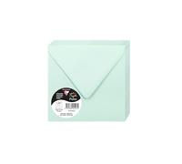 Clairefontaine 5413C Pack 20 Enveloppes gommées 14x14 cm 120g Vert jade