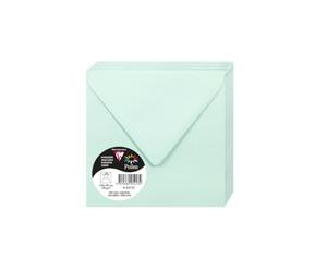 Clairefontaine 5413C Pack 20 Enveloppes gommées 14x14 cm 120g Vert jade