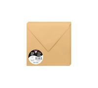 Paquet de 20 enveloppes Pollen 165x165mm 120g/m2 - Caramel