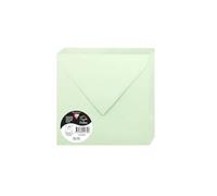 Clairefontaine – Enveloppes Pollen 165 x 165 mm 120 g/m² gommées – Paquet de 20 Vert
