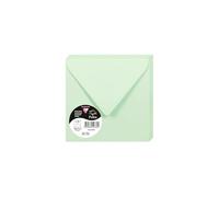 Paquet de 20 enveloppes Pollen 140x140mm Vert 120g G