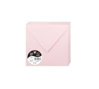 Clairefontaine 5483C Pack 20 Enveloppes gommées 16,5x16,5 cm 120g Rose