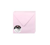 Clairefontaine 5533C Pack 20 Enveloppes gommées 16,5x16,5 120g Rose dragée