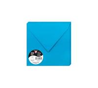 Clairefontaine Paquet de 20 enveloppes Pollen 165 x 165 mm 120 g/m² Bleu turquoise