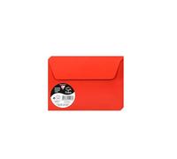 Clairefontaine Enveloppes C6 Rouge Corail 120g Auto-Adhésives Lot 20 - Format standard 11,4 x 16,2 cm, Papier Lisse, Invitation Mariage, Faire-Part, Cartes & Correspondance - Pollen - Réf. 55996C