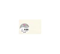 Clairefontaine 56070C - Paquet de 25 Cartes Simples - Format 8,2x12,8cm - 210g/m² - Coloris Blanc Naturel - Papier d'Invitation Evènements et Correspondance - Gamme Pollen - Papier Premium