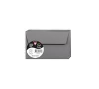 Clairefontaine Enveloppes Pollen auto-adhésives 90 x 140 mm 120 g/m² Gris acier - Paquet de 20