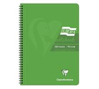 Clairefontaine 5800Z - Cahier Spirale Europa Glossy Vert A4 180p Lignées
