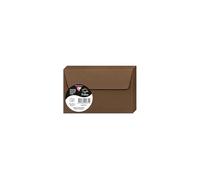 Paquet de 20 enveloppes Pollen 90x140mm 120g/m2 - Marron taupé