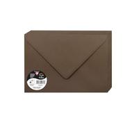 Clairefontaine 5872C Pack 20 Enveloppes gommées C5 120g Marron taupé