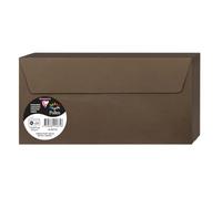 Clairefontaine 5875C Pack 20 Enveloppes 11x22 cm 120g Marron taupé