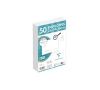 Paquet de 50 Enveloppes Blanches C6-114x162 mm - Précasées - Auto-Adhésives - 80g/m2 - Blanc