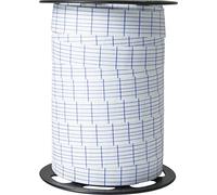 Bolduc bobine écriture blanc 100mx15mm - Blanc