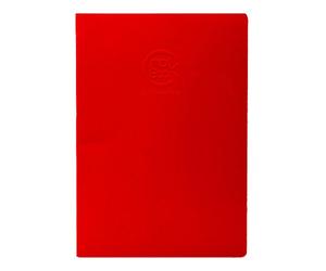Clairefontaine 60331C Cahier Piqué Crok'Book - 24 Feuilles Papier Dessin Blanc 17x22 cm 90g - Format Portrait - Couverture Rouge - Couverture Souple Personnalisable