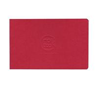 Clairefontaine 60341C Cahier Piqué Crok'Book - 24 Feuilles Papier Dessin Blanc 17x11 cm 90g - Format Paysage - Couverture Rouge - Couverture Souple Personnalisable