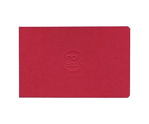 Clairefontaine 60341C Cahier Piqué Crok'Book - 24 Feuilles Papier Dessin Blanc 17x11 cm 90g - Format Paysage - Couverture Rouge - Couverture Souple Personnalisable