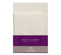 Clairefontaine 61000L - Un ensemble de correspondance comprenant 10 feuilles A5 125 g et 5 enveloppes gommées 11,4 x 16,2 cm, Vélin pur coton, Crème Ivoire