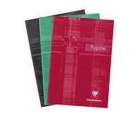 Clairefontaine 6662C Un Bloc Pupitre Agrafé en-Tête - A5 14,8x21 cm - 160 Pages Détachables Petits Carreaux - Papier Blanc 90 g - Couverture Carte Pelliculée Couleur Aléatoire