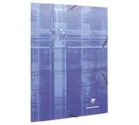 Clairefontaine 67020C Une Chemise à Élastique Cartonnée 3 Rabats - 24x32 cm - Couleur Aléatoire