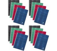 Clairefontaine 68162C Un Cahier à Spirale - A4 21x29,7 cm - 180 Pages Petits Carreaux - Papier Blanc 90 g - Couverture Carte Pelliculée Couleur Aléatoire (Lot de 4)