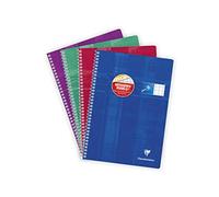 Cahier reliure intégrale déficients visuels A4 100 pages grands carreaux noirs 2,5mm agrandis 10x10 Couleur aléatoire - Assortis