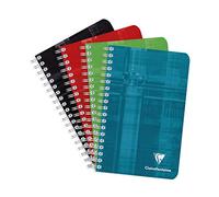 Clairefontaine Carnet spirale Metric 11x17 cm petits carreaux 100 pages - couverture assortie