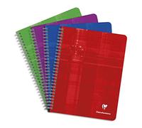Clairefontaine - Cahier spirale Metric - 17 x 22 cm - grands carreaux - 180 pages