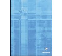 Clairefontaine 69341C Un Cahier Brochure Dos Toilé - 24x32 cm - 192 Pages Grands Carreaux - Papier Blanc 90 g - Couverture Carte Pelliculée Couleur Aléatoire