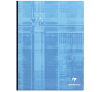 Clairefontaine 69342C Lot de 5 Cahiers Brochures Dos Toilé - 24x32 cm - 192 Pages Petits Carreaux - Papier Blanc 90 g - Couverture Carte Pelliculée - Couleurs Aléatoires